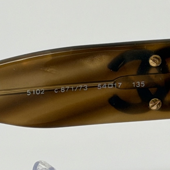 CHANEL Studded CoCo Mark logo Brown Sunglasses - Picture 4 of 8